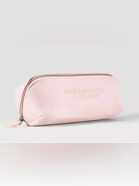 NEW Kylie Cosmetics Brand Pink Velvet Makeup Bag Case Travel Storage Purse